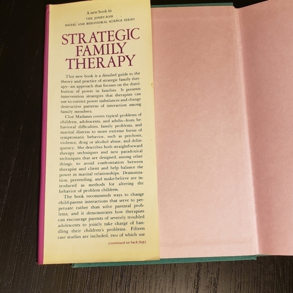 Strategic‎ Family Therapy by Cloe Madanes | Hardcover - Picture 4 of 7